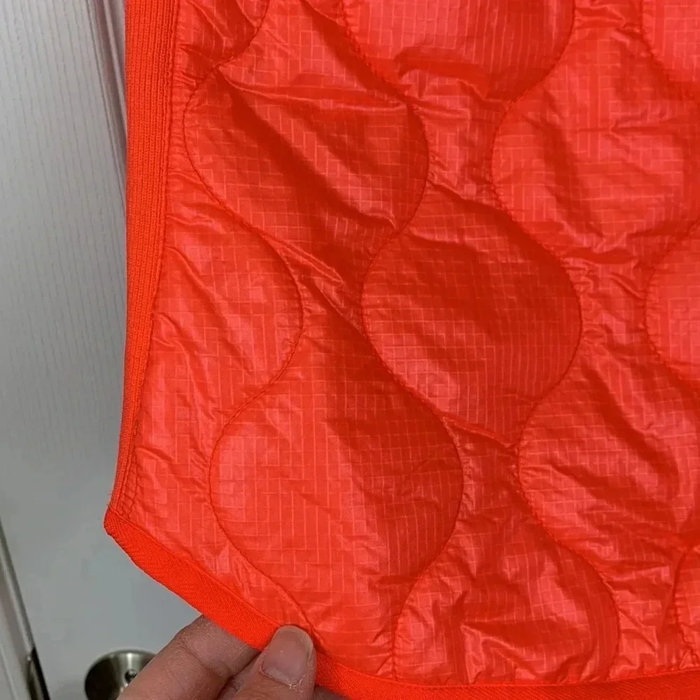 J. Crew neon orange lightweight vest sz xs